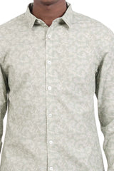 Men's Casual Shirt (Mint Printed)