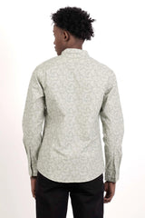Men's Casual Shirt (Mint Printed)