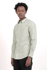 Men's Casual Shirt (Mint Printed)