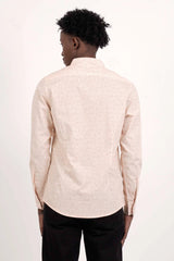Men's Casual Shirt (Orange Printed)