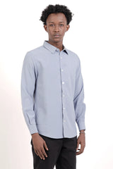 Men's Casual Shirt (Greyish Blue)