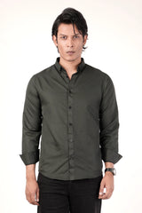 Men's Casual Shirt (Dk. Green)