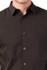 Men's Casual Shirt (Black)