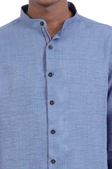 Men's Casual Shirt (Blue)