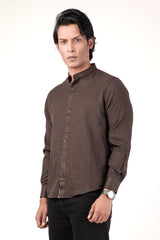 Men's Casual Shirt (Brown)