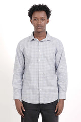 Men's Casual Shirt (Blue Check)