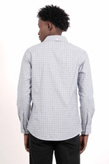 Men's Casual Shirt (Blue Check)