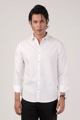 Men's Casual Shirt (White)