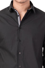 Men's Casual Shirt (Black)