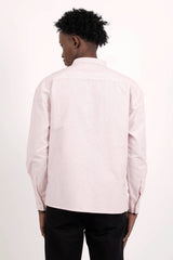 Men's Casual Shirt (Pink Stripe)