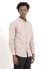 Men's Casual Shirt (Beige)