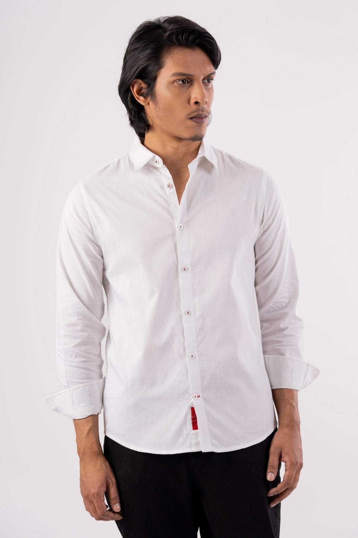 Men's Casual Shirt (White)