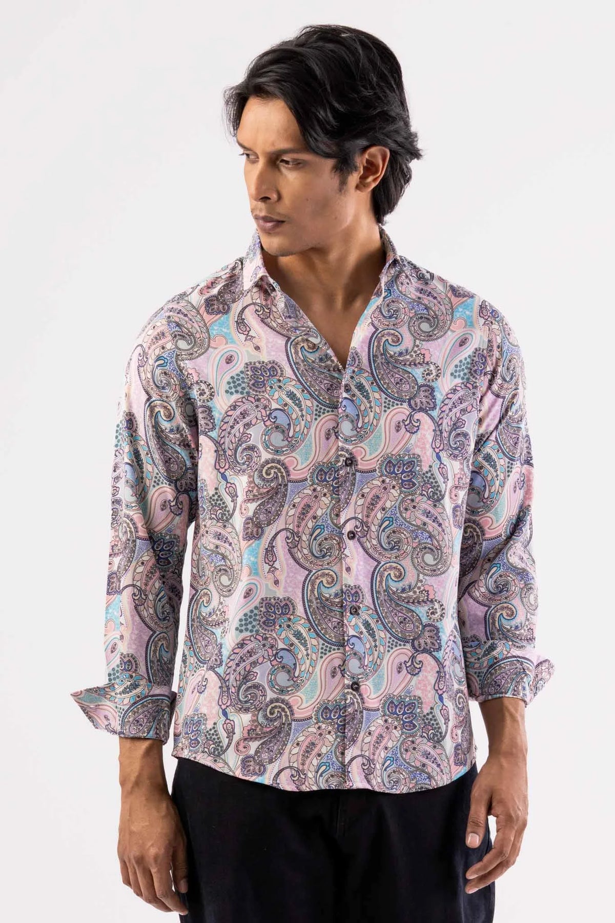 Men's Casual Shirt (Melon)