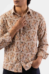 Men's Casual Shirt (Pink Printed)