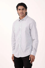 Mens Casual Shirt (White Stripe)