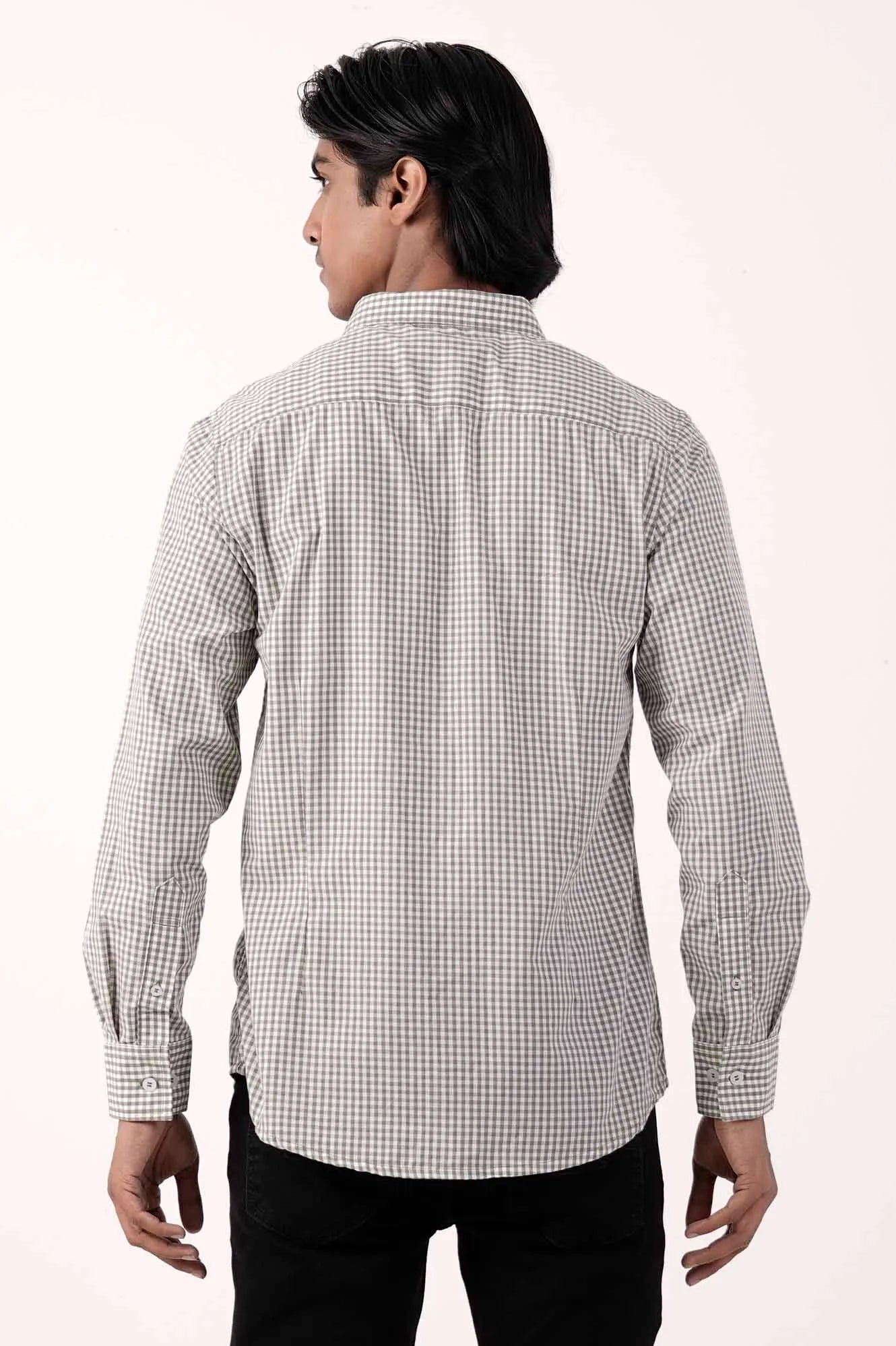 Mens Casual Shirt (Sage Check)