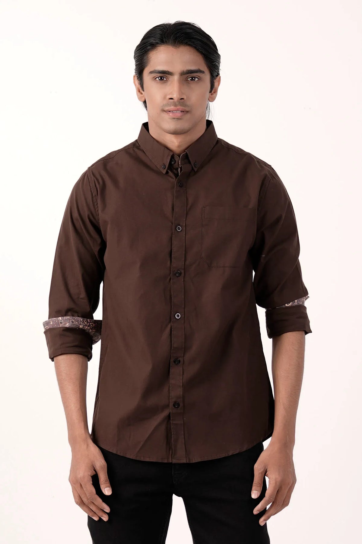 Mens Casual Shirt (Umber)