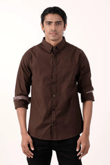 Mens Casual Shirt (Umber)