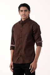 Mens Casual Shirt (Umber)