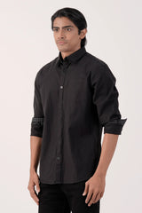 Mens Casual Shirt (Black)