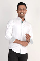 Mens Casual Shirt (White)