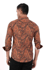 Men's Casual Shirt (Copper Printed)