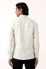 Mens Casual Shirt (Green Printed)