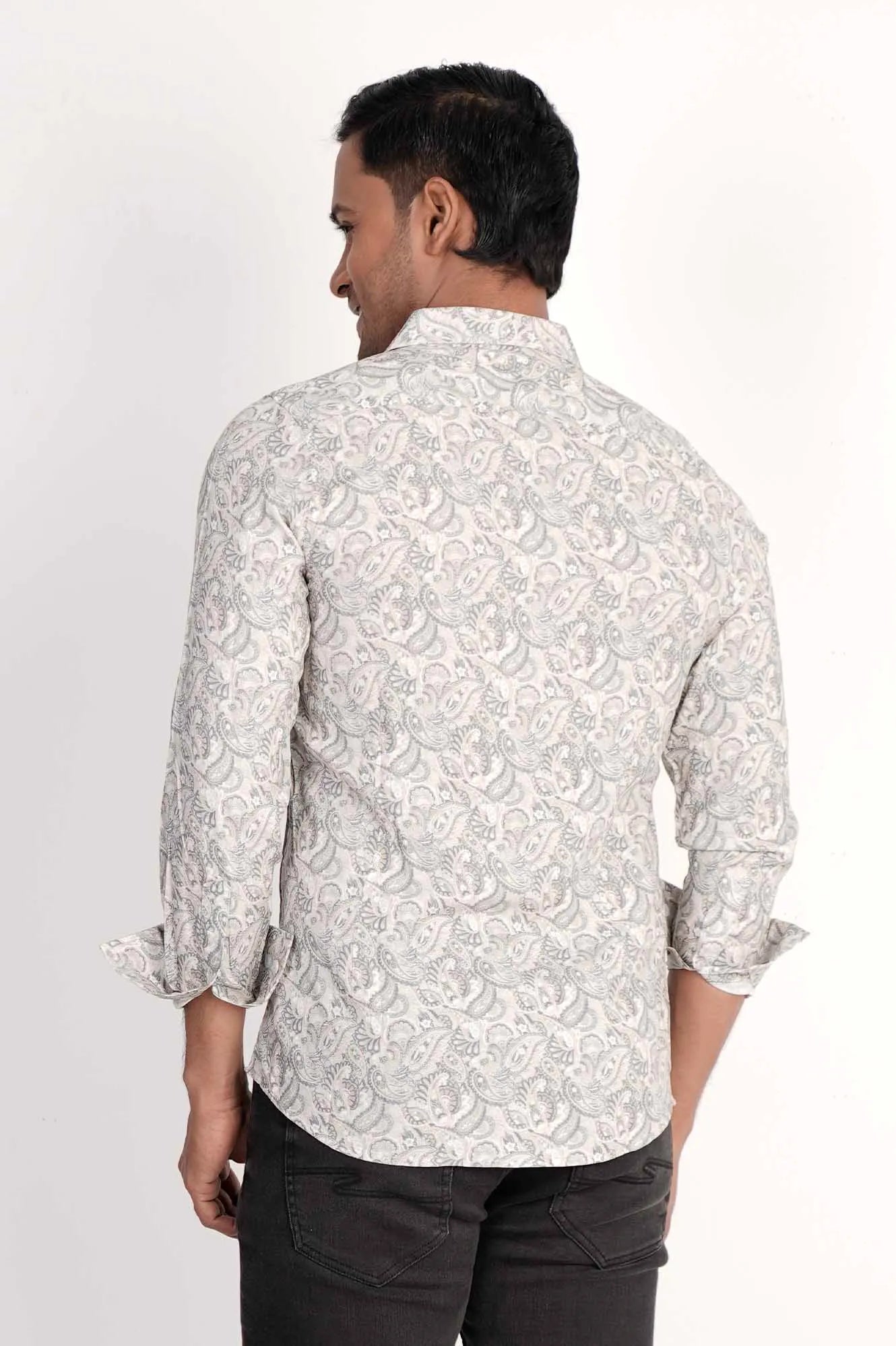 Mens Casual Shirt (Sand Printed)