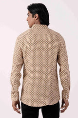 Mens Casual Shirt (Amber Printed)