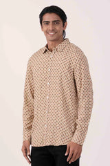 Mens Casual Shirt (Amber Printed)