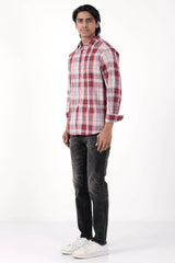 Mens Casual Shirt (Red Check)
