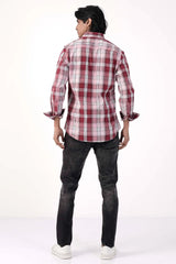Mens Casual Shirt (Red Check)
