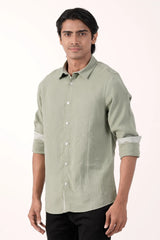 Mens Casual Shirt (LIGHT GREEN)
