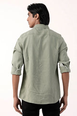 Mens Casual Shirt (LIGHT GREEN)