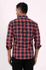 Men's Casual Shirt (Red Check)