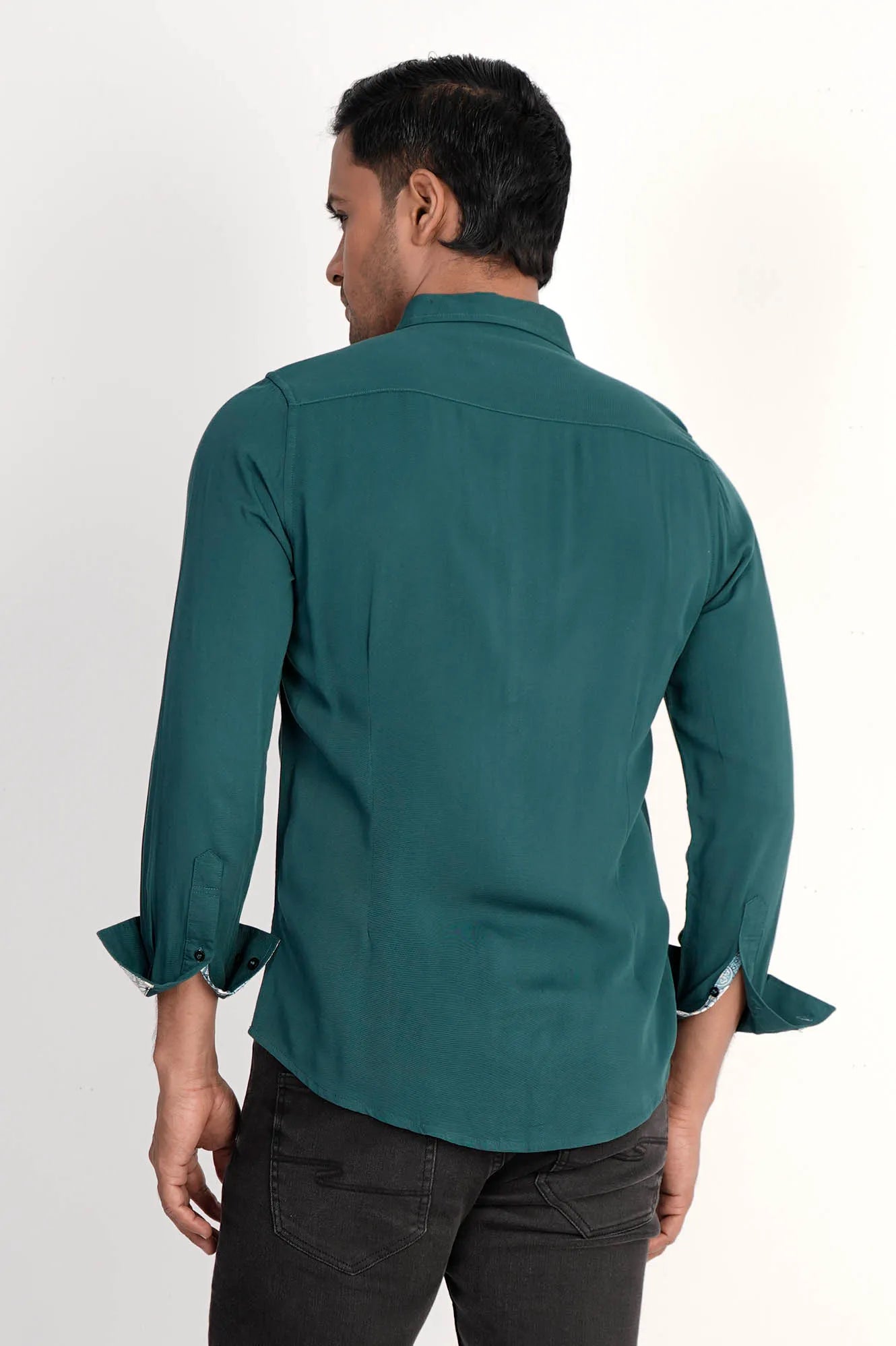 Mens Casual Shirt (Dk. Green)