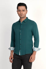 Mens Casual Shirt (Dk. Green)