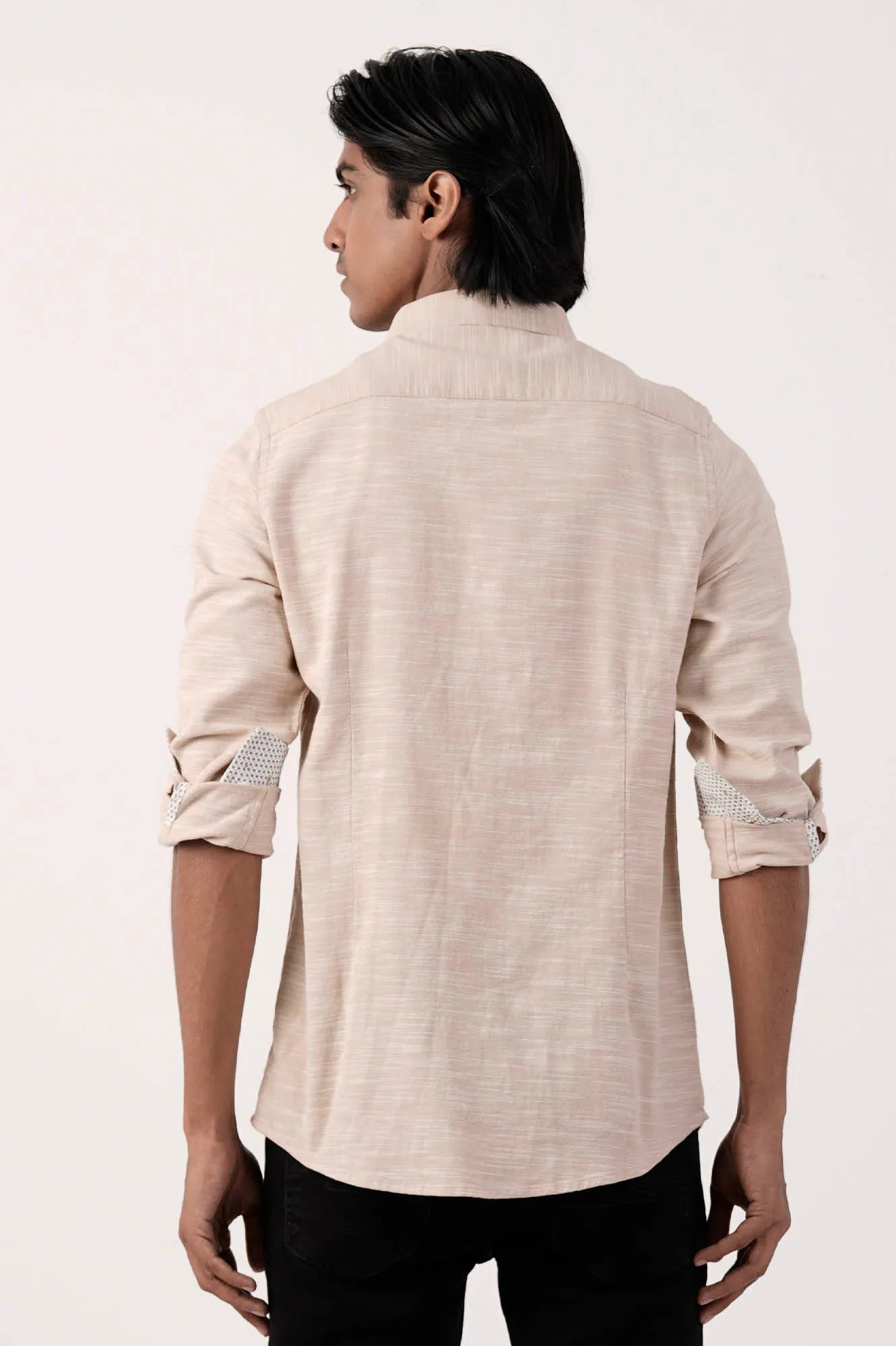 Mens Casual Shirt (Beige)