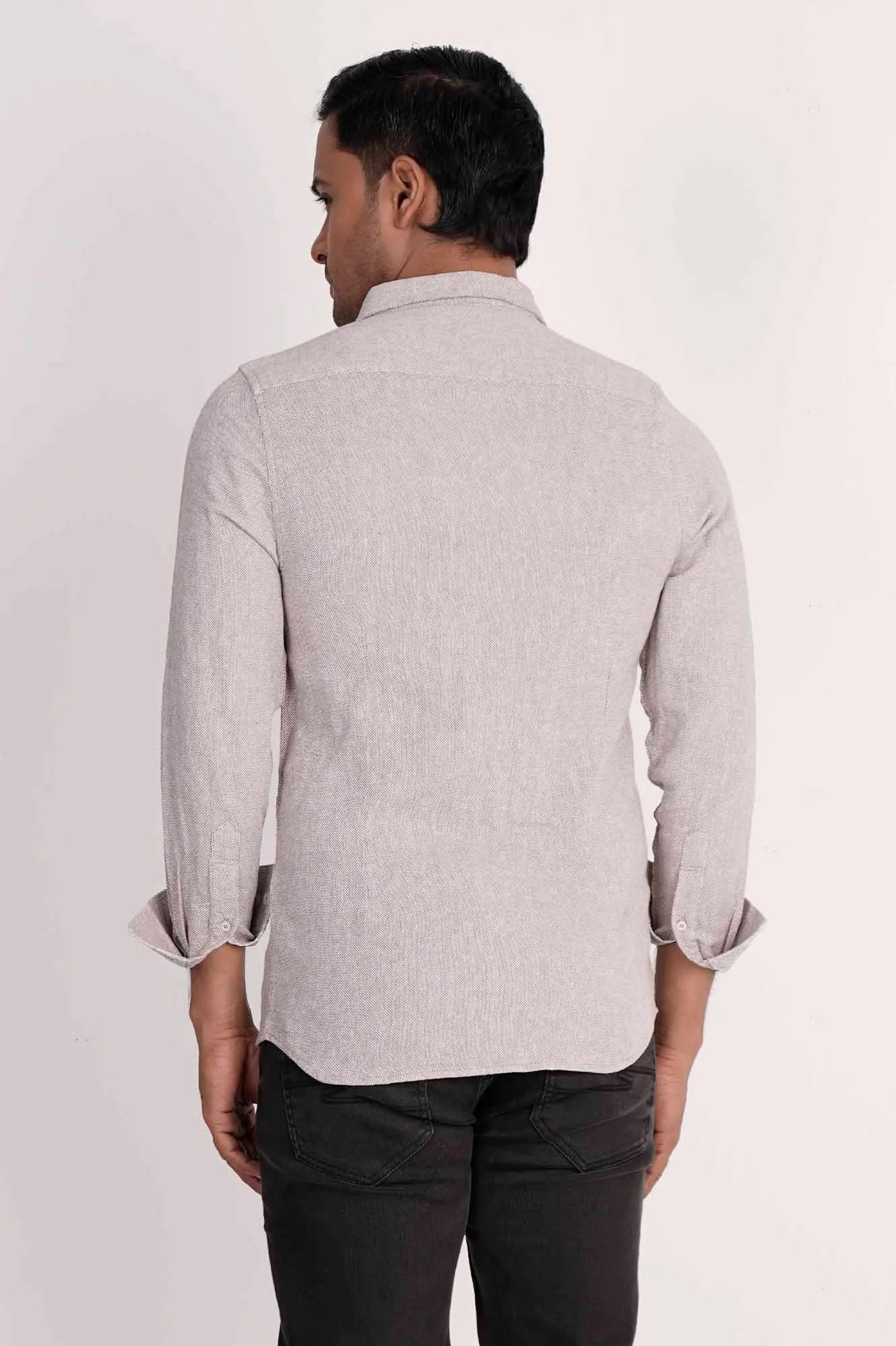 Mens Casual Shirt (Taupe)