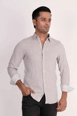 Mens Casual Shirt (Taupe)