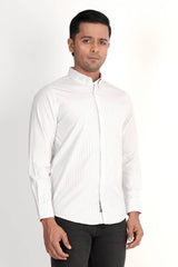Mens Casual Shirt (Green Stripe)