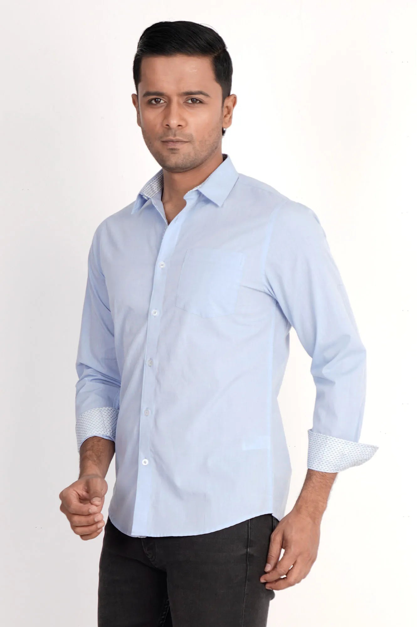 Mens Casual Shirt (Blue)
