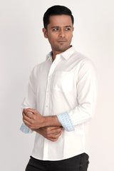 Mens Casual Shirt (White)