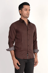 Mens Casual Shirt (Dk. Brown)