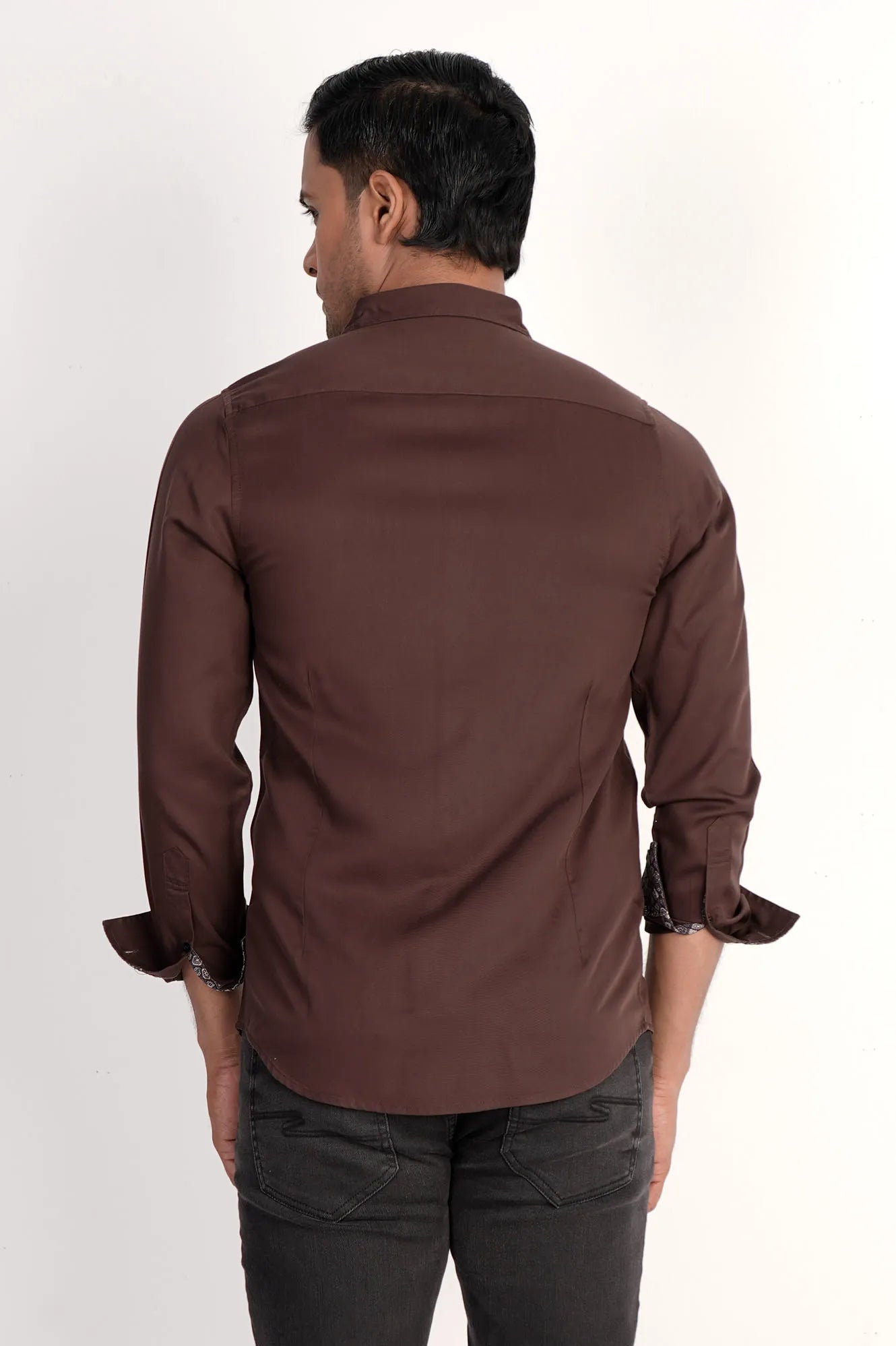 Mens Casual Shirt (Dk. Brown)