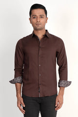 Mens Casual Shirt (Dk. Brown)