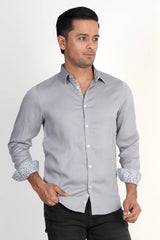 Mens Casual Shirt (Grey)