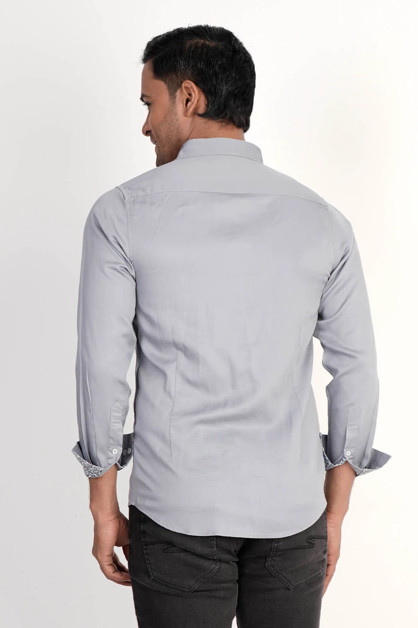 Mens Casual Shirt (Grey)
