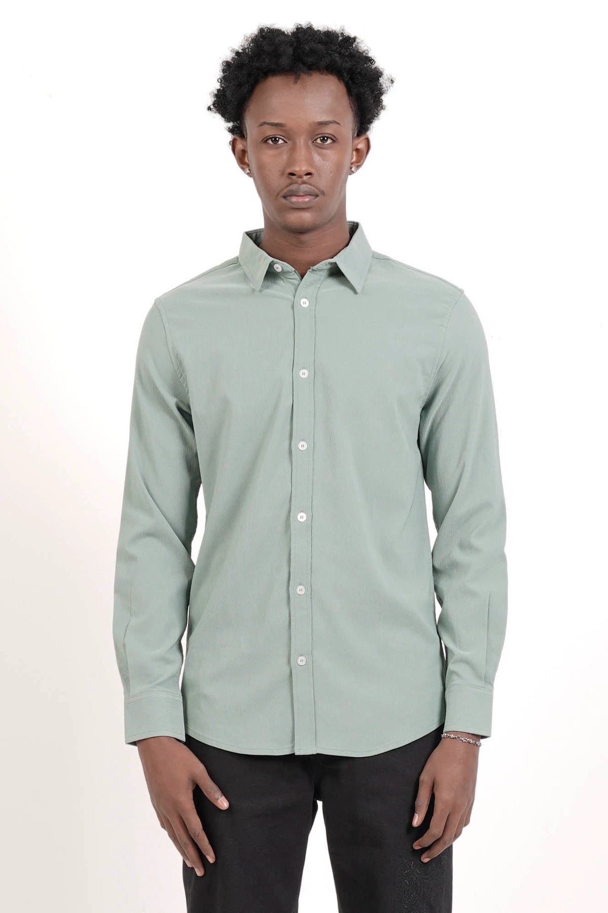 Men's Casual Shirt (Sage Green)