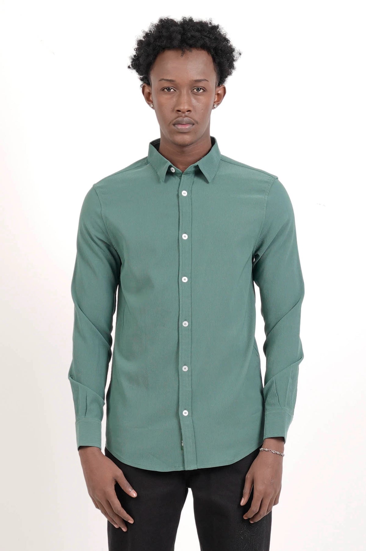 Men's Casual Shirt (Teal)